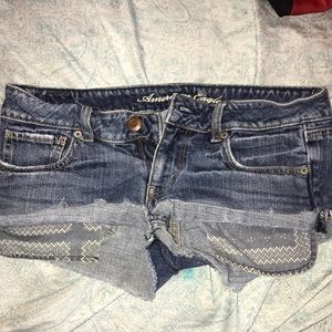 American Eagle denim shorts.